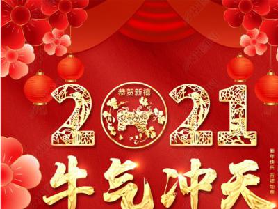 迎新年、賀新春，楊志剛總經(jīng)理攜全體員工向廣大客戶拜年！